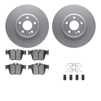 R1 Concepts WDTH1-63084 Brake Rotors - Carbon Coated W/ Euro Ceramic Pads & Hdw